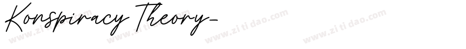 Konspiracy Theory字体转换
